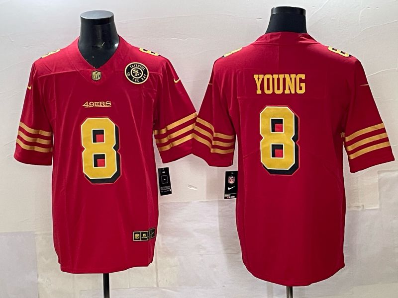 Men Nike San Francisco 49ers #8 Young Red Limited NFL 2025 Jersey 0021